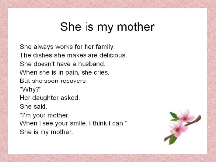 She is my mother